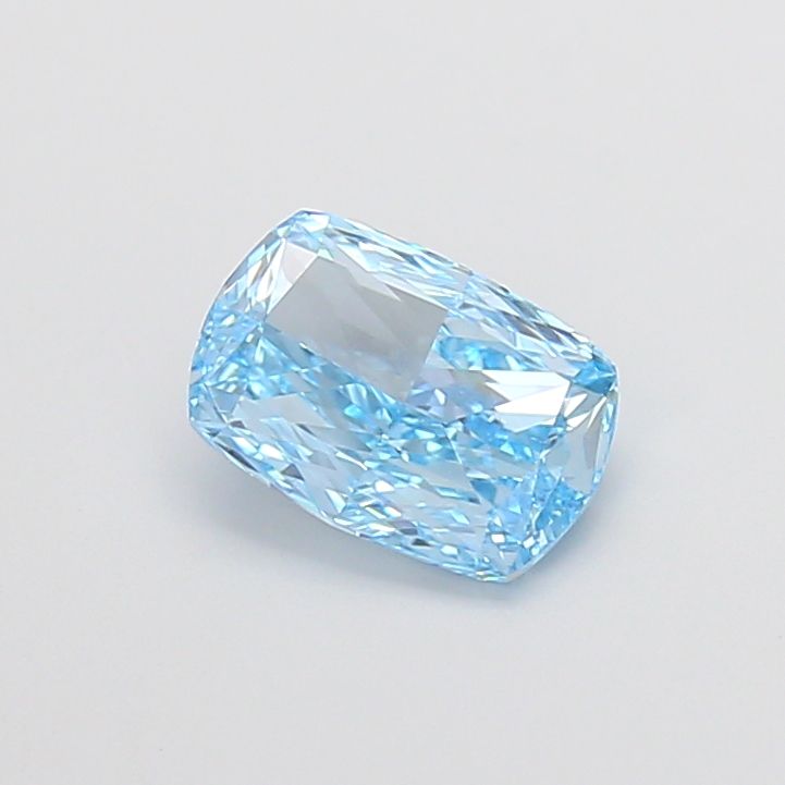 1.51 CT Fancy Vivid Blue CUSHION MODIFIED