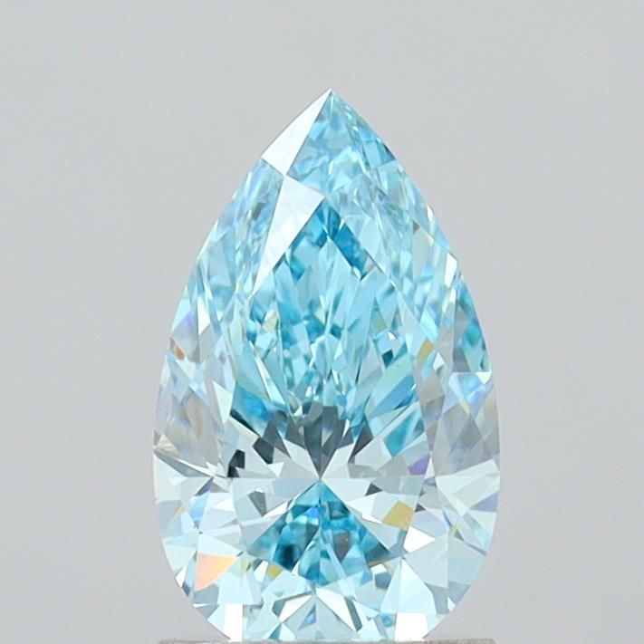 1.43 CT Fancy Vivid Blue PEAR
