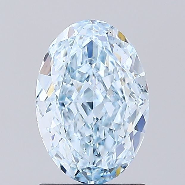 1.41 CT Fancy Intense Blue OVAL