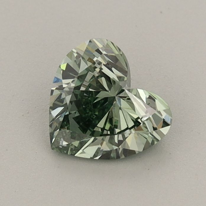 0.63 CT Fancy Vivid Green HEART