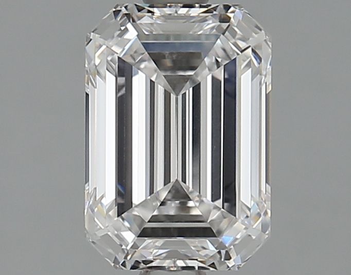 Diamant Émeraude 1.90 ct - Couleur D - Pureté VVS2