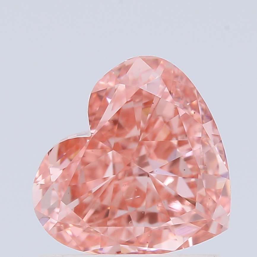 1.0 CT Fancy Vivid Pink HEART