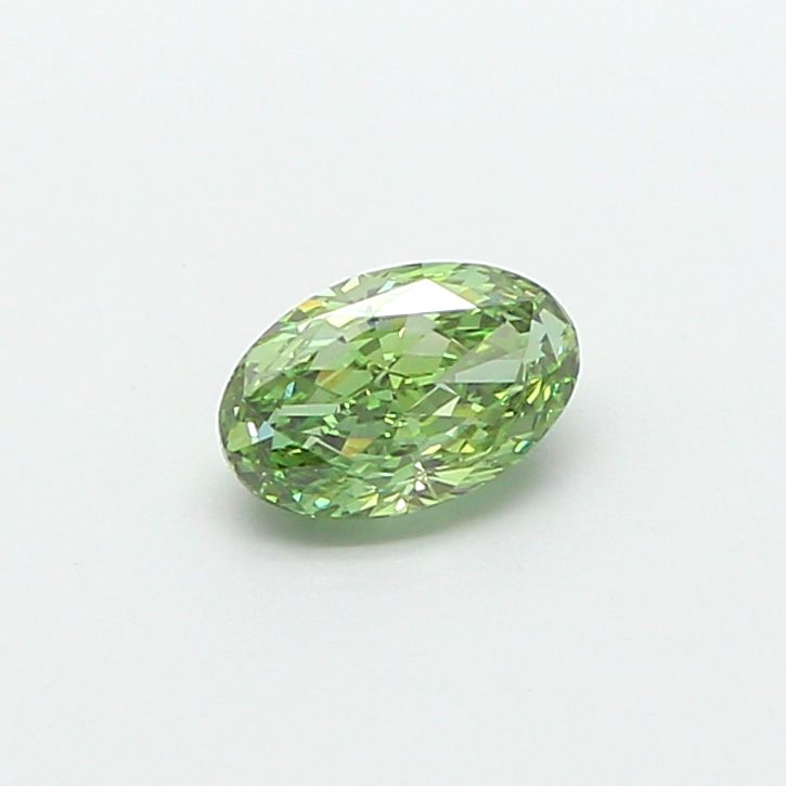 1.05 CT Fancy Vivid Green OVAL