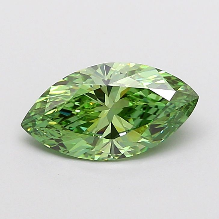 1.02 CT Fancy Vivid Green MARQUISE