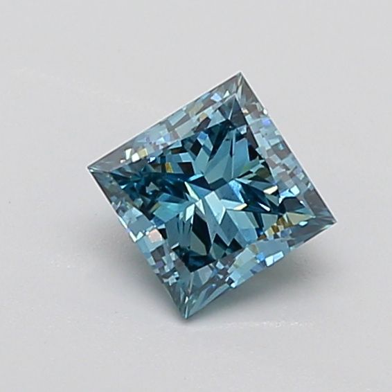 1.05 CT Fancy Vivid Green Blue PRINCESS