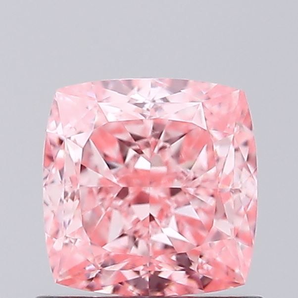 1.02 CT Fancy Vivid Pink CUSHION MODIFIED