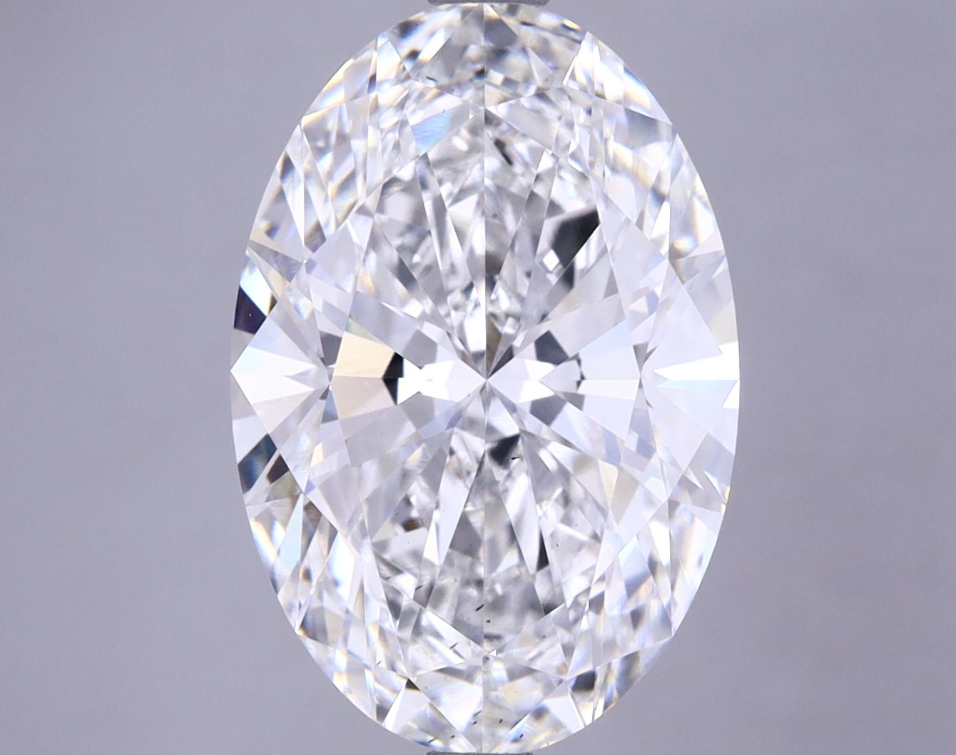 5.30 ct. oval Lab Grown Diamond front image
