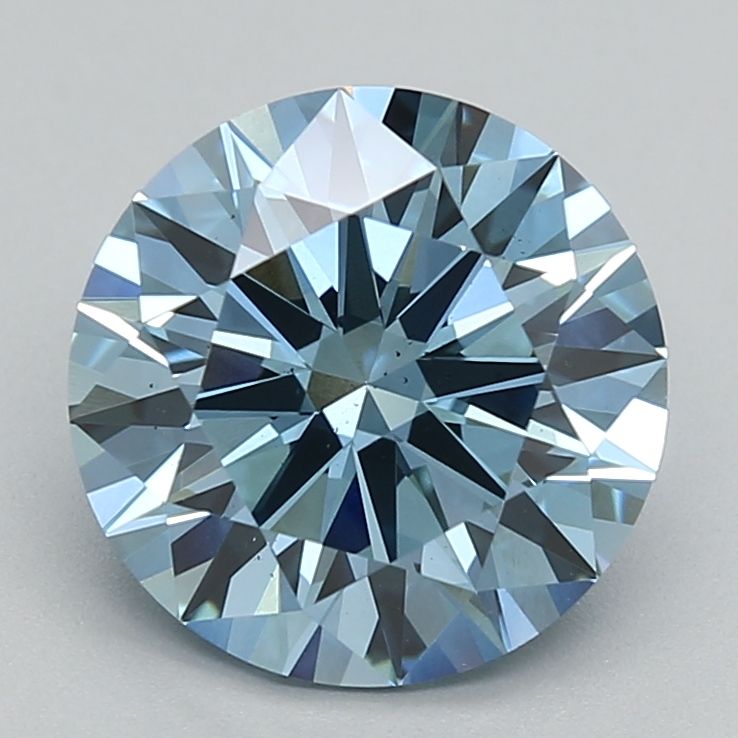 2.0 CT Fancy Vivid Blue ROUND