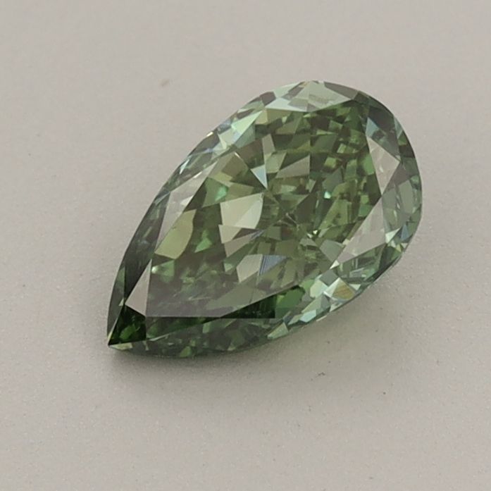 0.67 CT Fancy Vivid Green PEAR