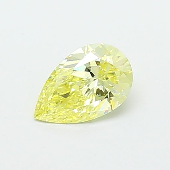 0.69 CT Fancy Yellow PEAR