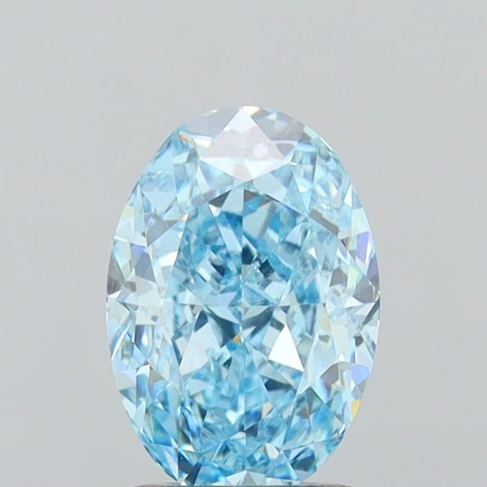 2.02 CT Fancy Vivid Blue OVAL