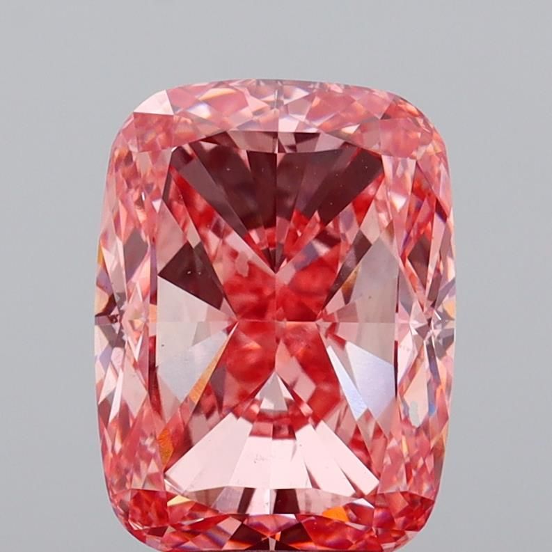 5.26 ct lab-grown Cushion Diamond