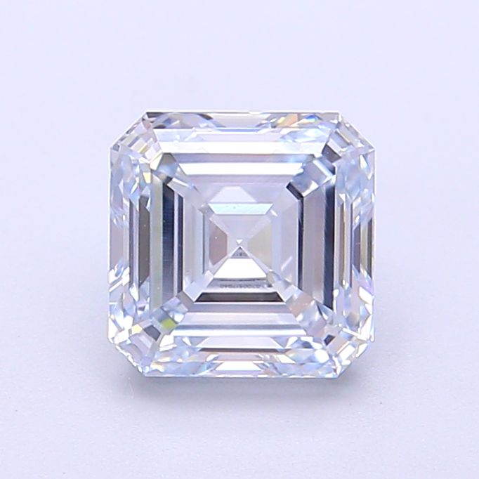 1.58 CT Fancy Light Blue ASSCHER