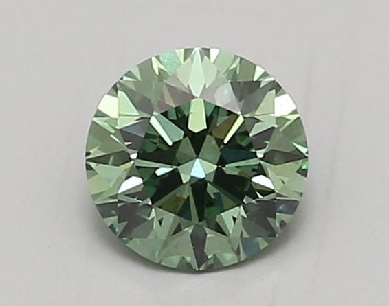 0.98 CT Fancy Vivid Green ROUND