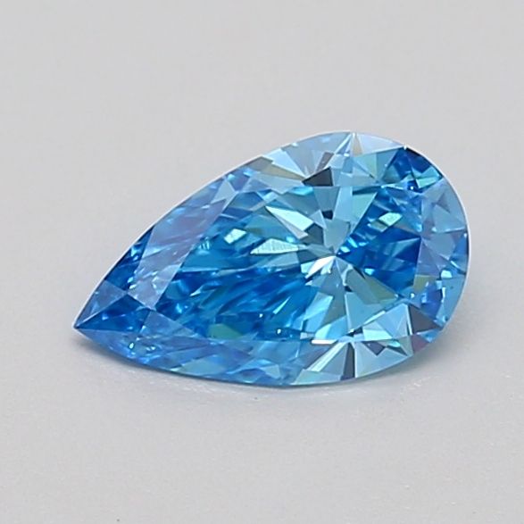 0.52 CT Fancy Vivid Blue PEAR