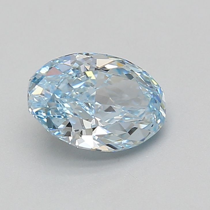 1.53 CT Fancy Vivid Blue OVAL