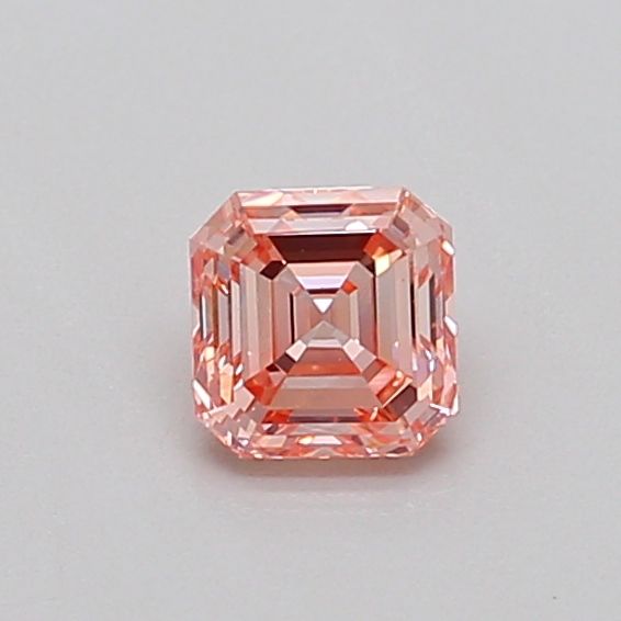 0.37 CT Fancy Intense Pink ASSCHER