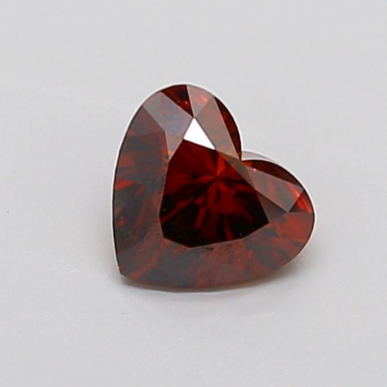 0.98 CT Fancy Deep Orange HEART
