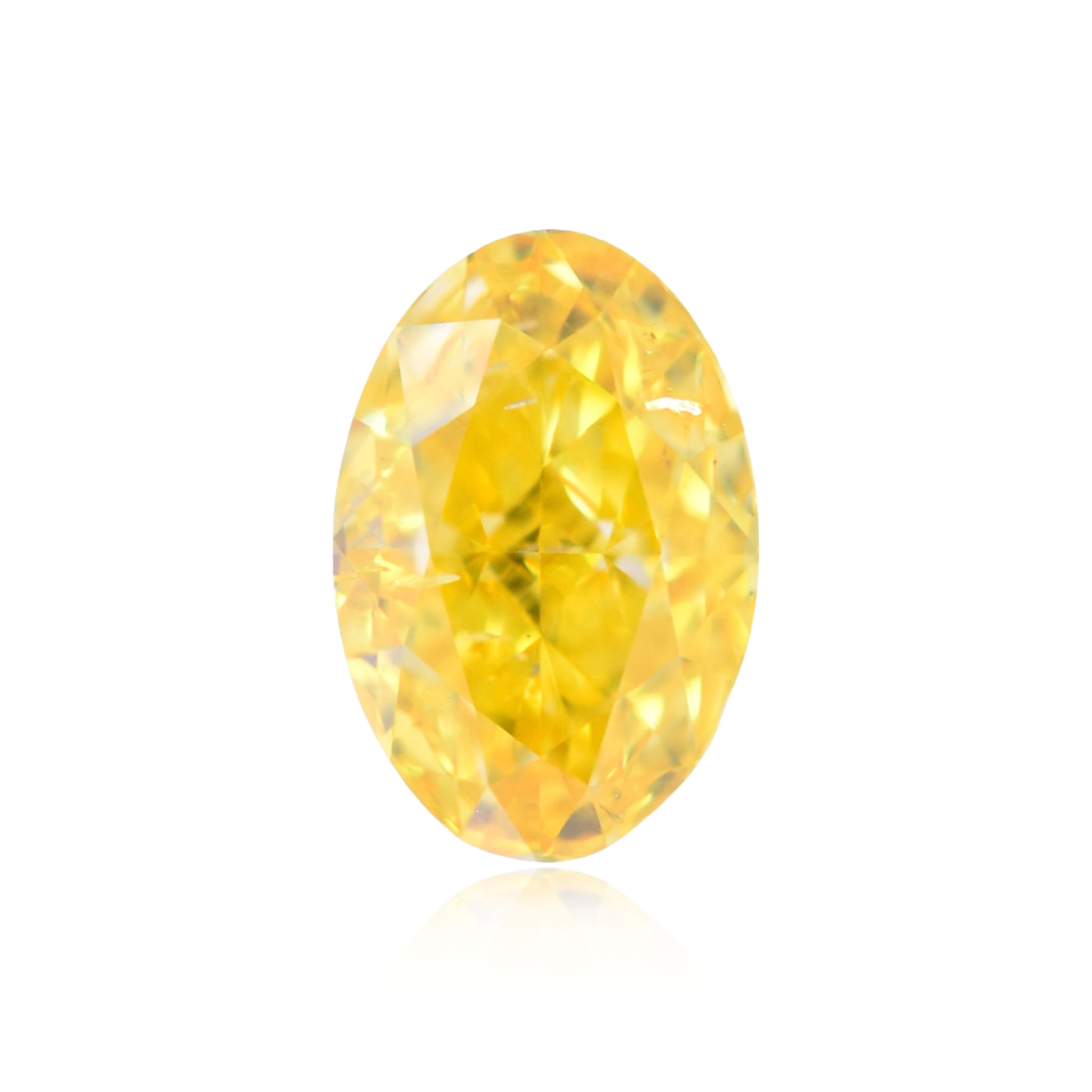 Diament 0.45 ct Fancy Vivid Yellow/SI2