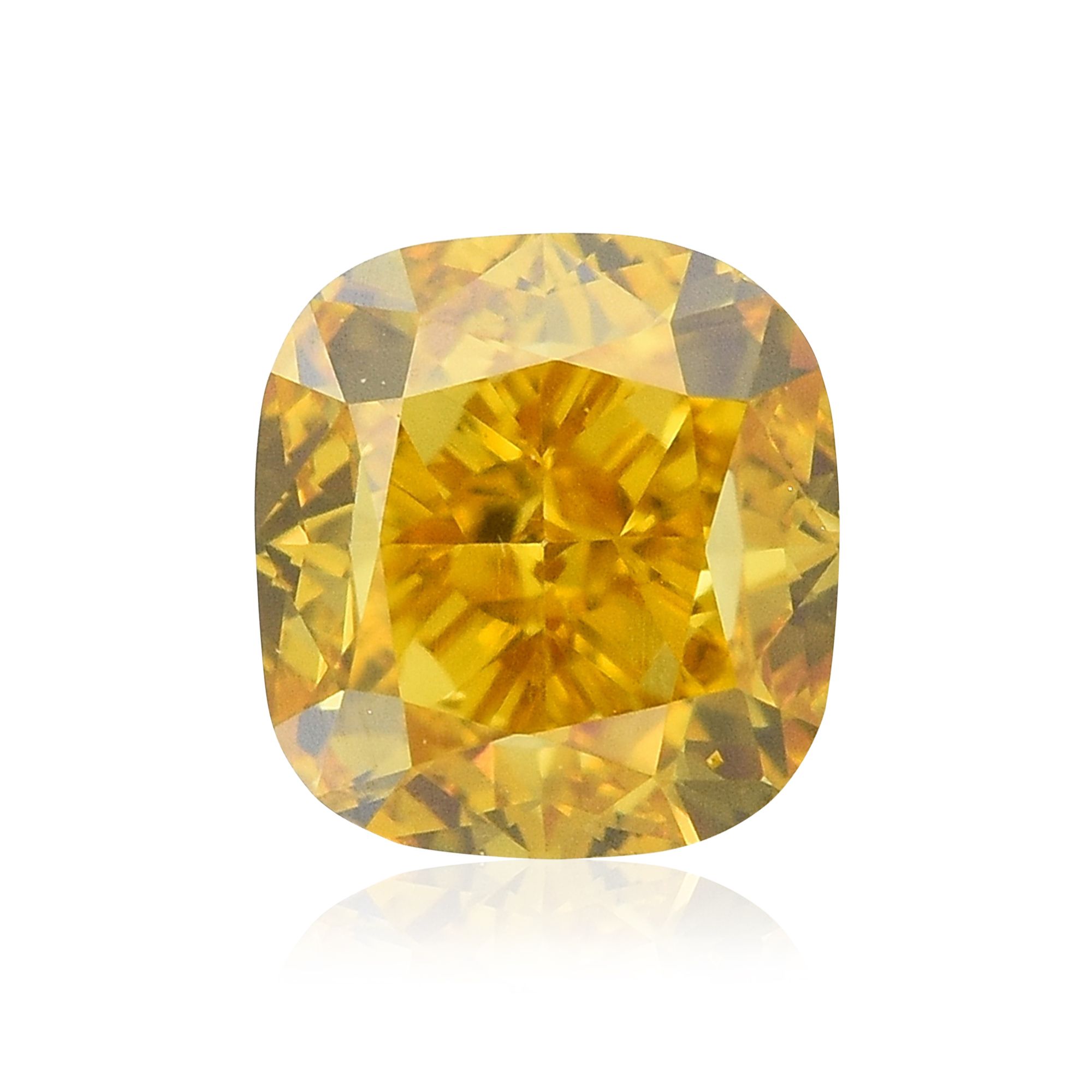 Diament 0.51 ct Fancy Intense Orange Yellow/VS2