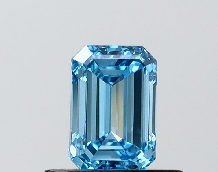 0.74 CT Fancy Vivid Blue EMERALD