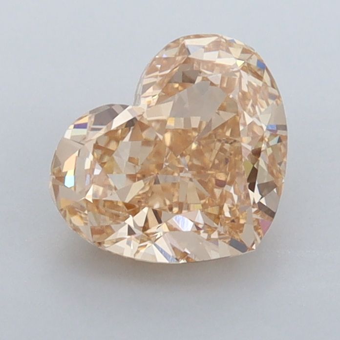1.38 CT Fancy Light Yellowish Brown HEART