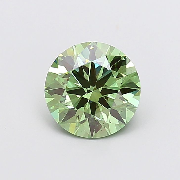2.0 CT Fancy Vivid Green ROUND