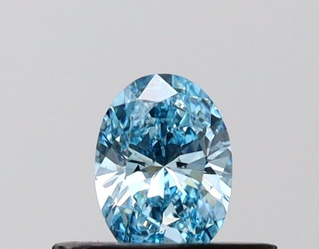 0.35 CT Fancy Vivid Blue OVAL