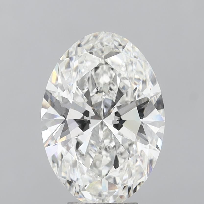 6.07 ct. oval Lab Grown Diamond front image