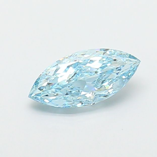 1.38 CT Fancy Vivid Blue MARQUISE