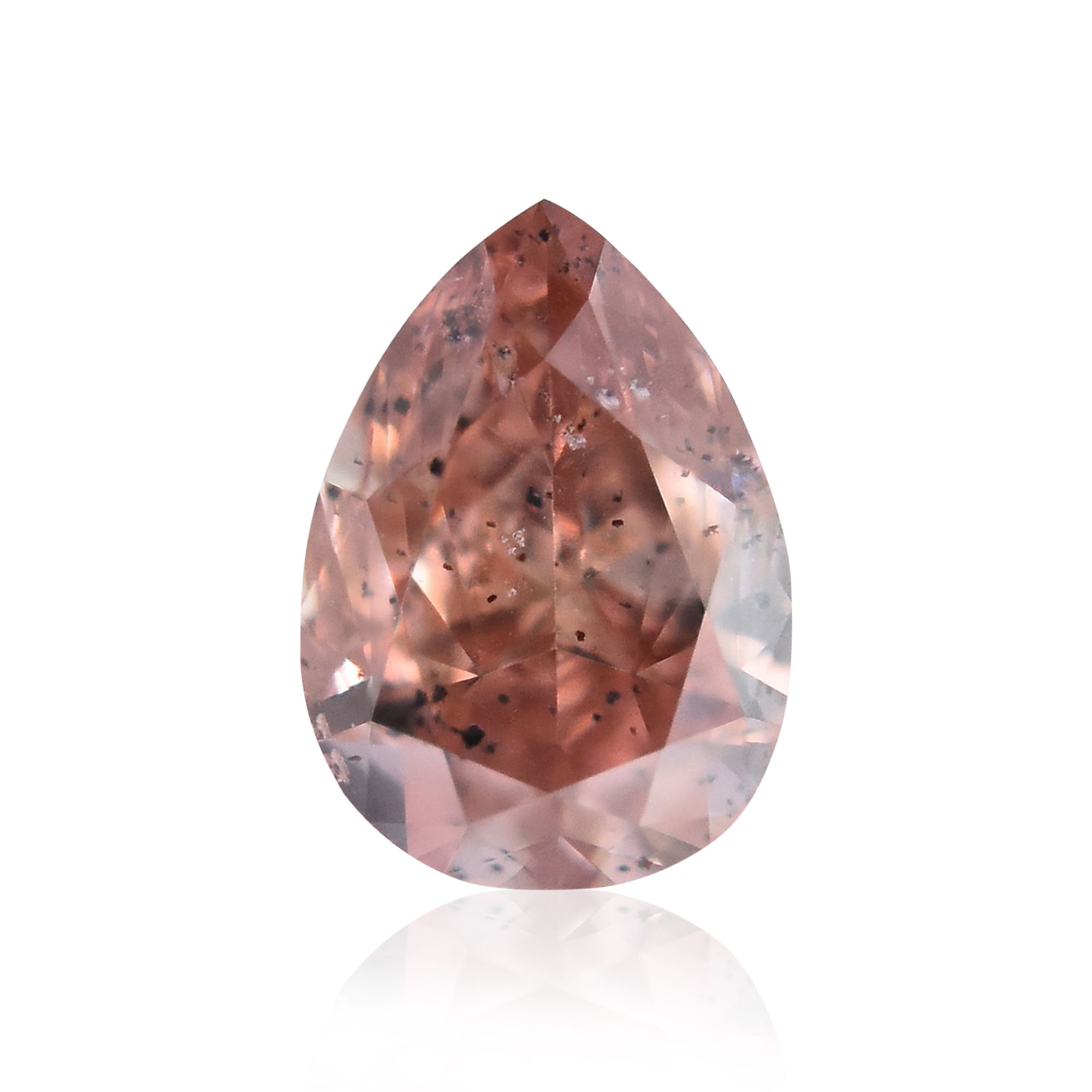 Diament 0.23 ct Fancy Deep Orangey Pink/