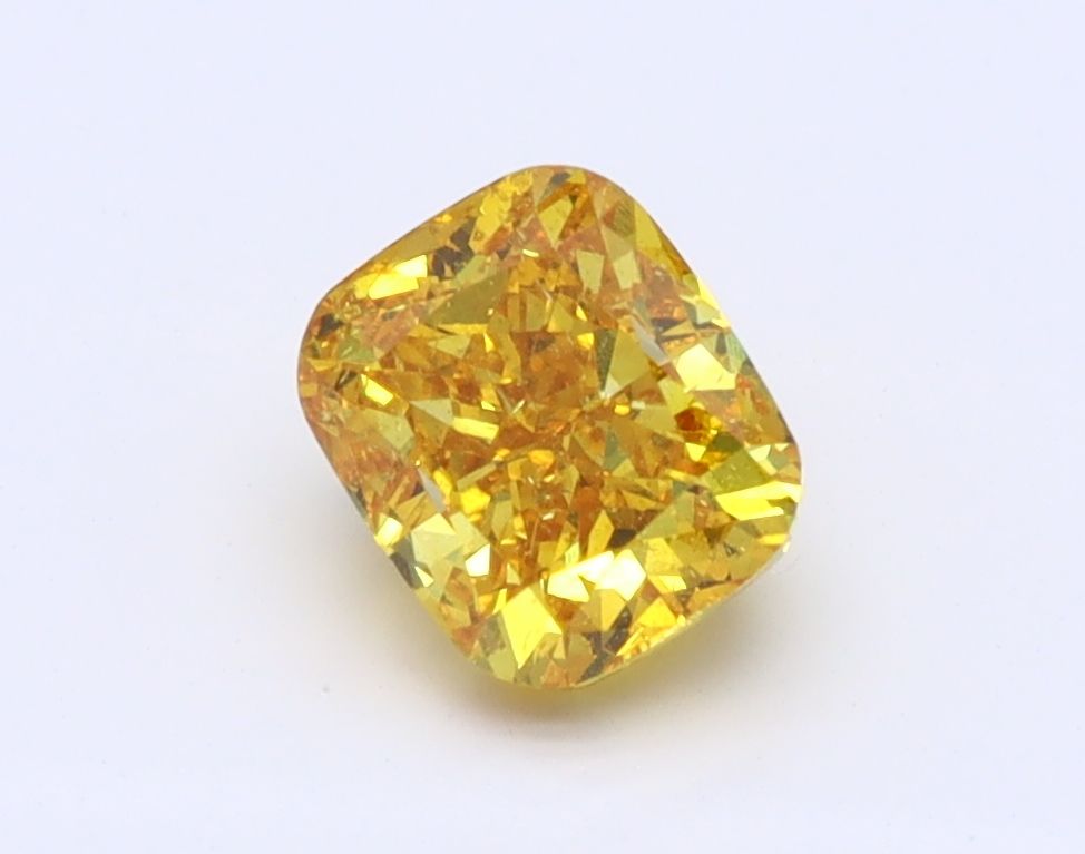 Diament 0.86 ct Fancy Vivid Orangey Yellow/SI2