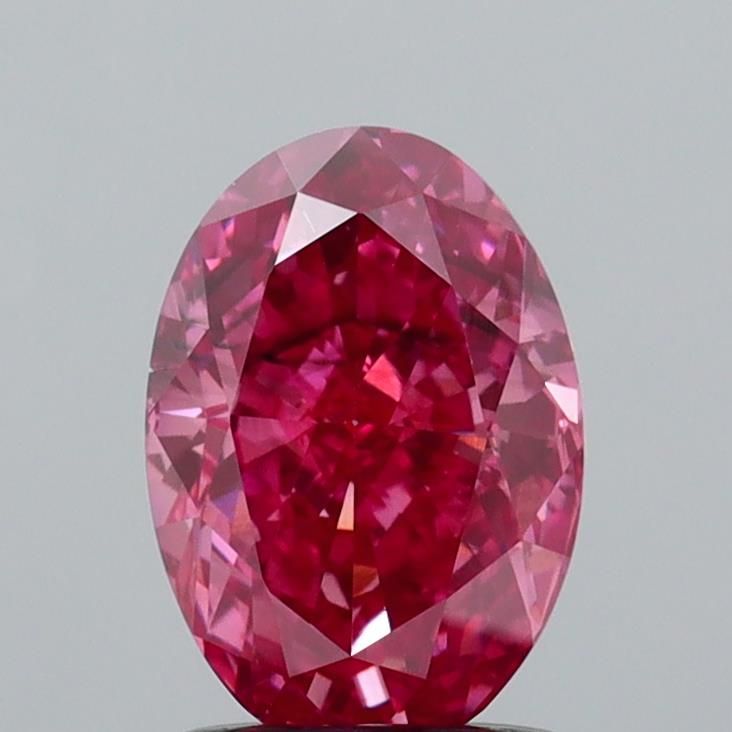 1.52 CT Fancy Vivid Pink OVAL