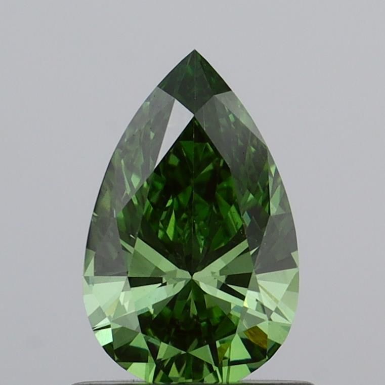 0.7 CT Fancy Vivid Green PEAR
