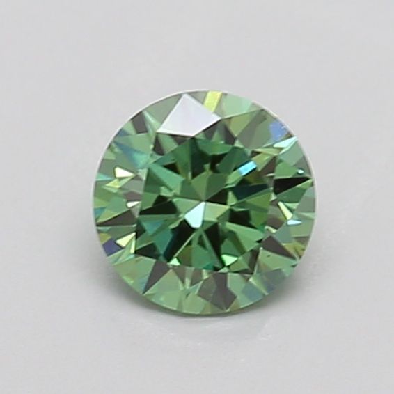 0.55 CT Fancy Vivid Green ROUND