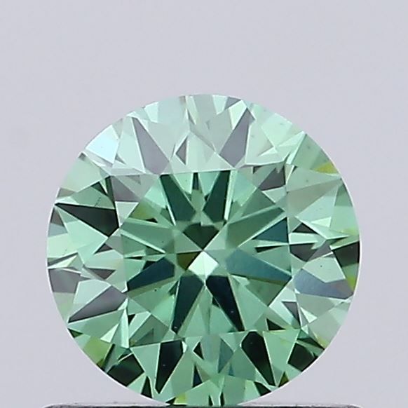 0.7 CT Fancy Vivid Green ROUND