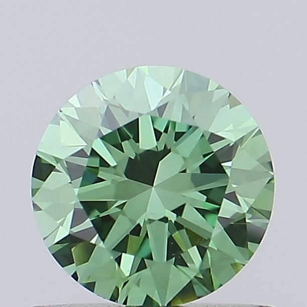 0.6 CT Fancy Vivid Green ROUND