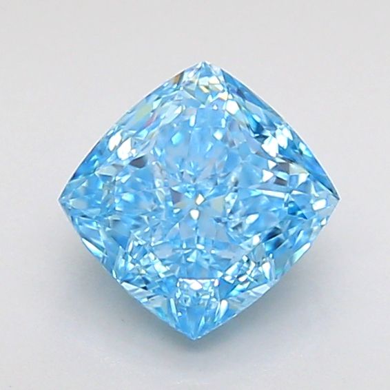 1.09 CT Fancy Vivid Blue CUSHION MODIFIED