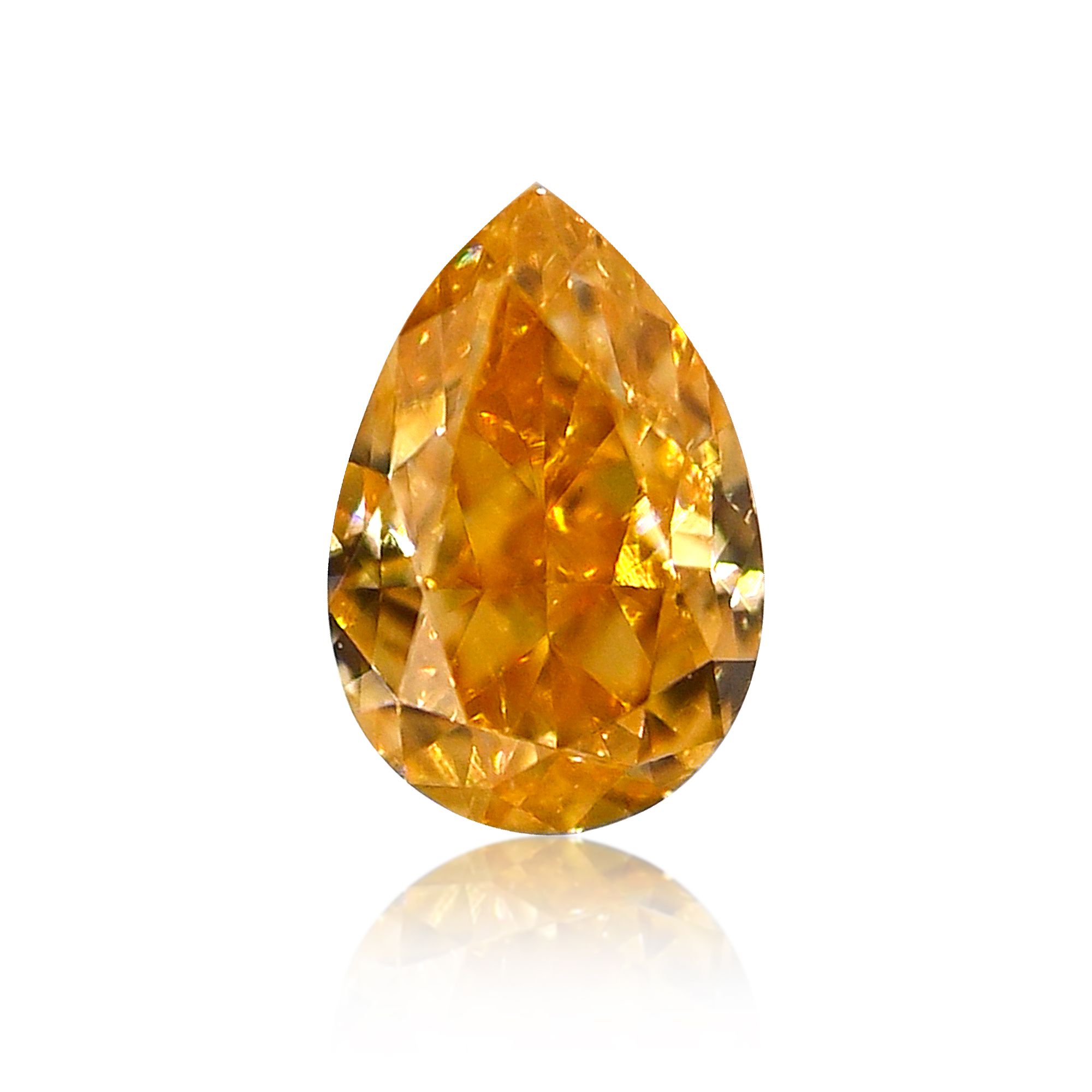 Diament 0.21 ct Fancy Vivid Orange Yellow/SI2
