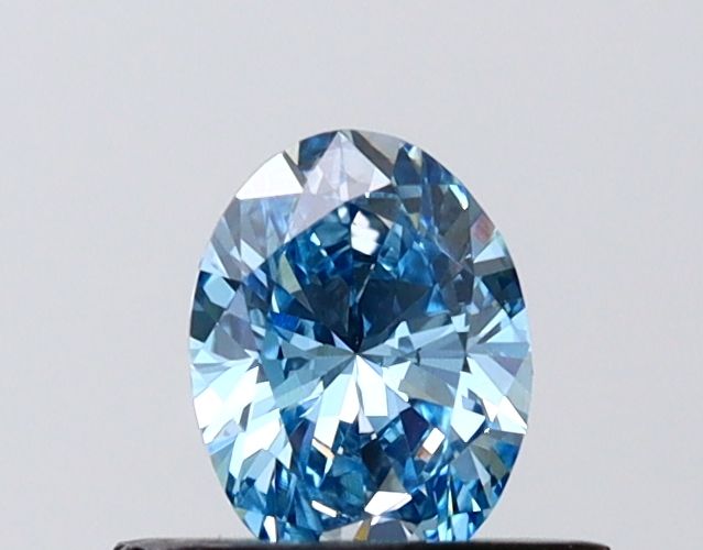 0.49 CT Fancy Vivid Blue OVAL