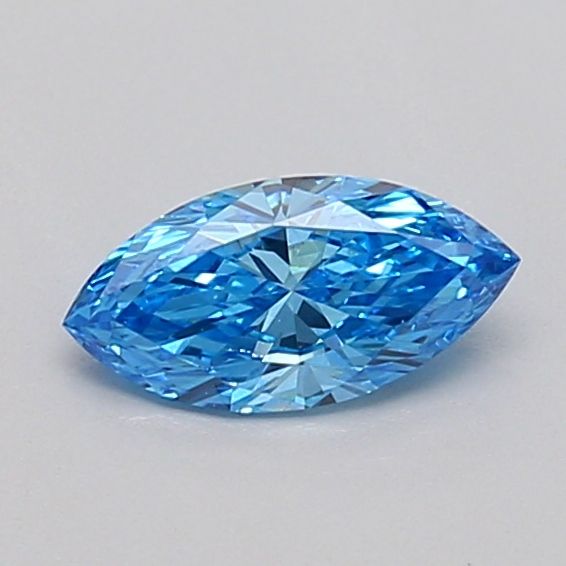 0.39 CT Fancy Vivid Blue MARQUISE