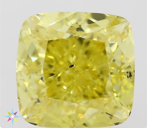 Diament 0.9 ct Fancy Vivid Yellow/SI2