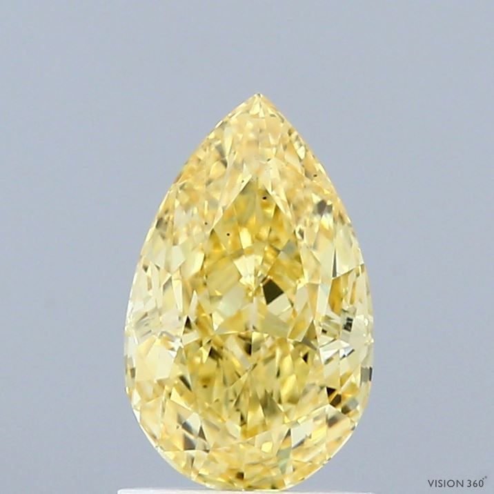 1.29 CT Fancy Vivid Yellow PEAR