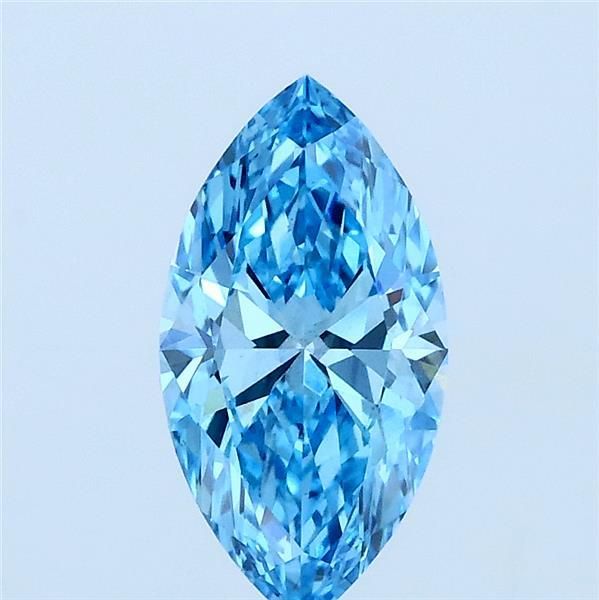 1.05 CT Fancy Vivid Blue MARQUISE