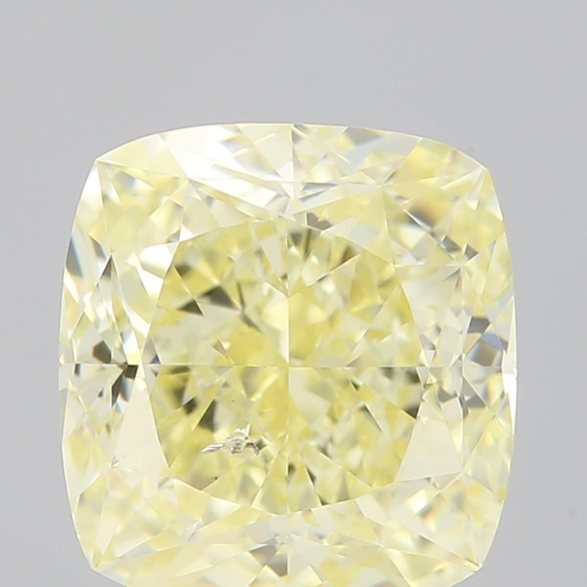 Diament 2.22 ct Fancy Light Yellow/SI2
