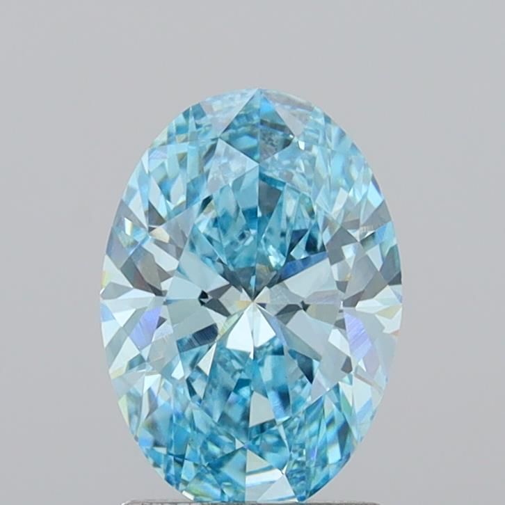 1.86 CT Fancy Vivid Blue OVAL