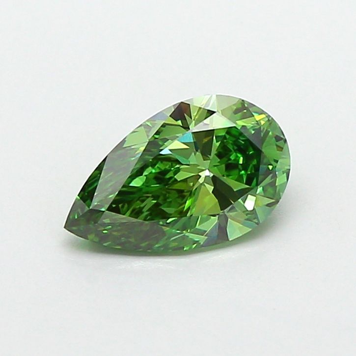 0.86 CT Fancy Vivid Green PEAR