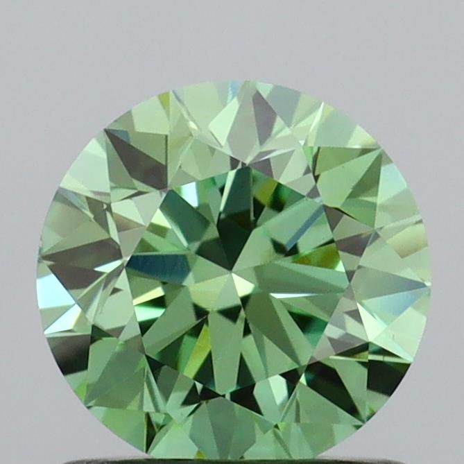 0.92 CT Fancy Vivid Green ROUND