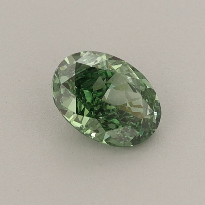 0.46 CT Fancy Vivid Green OVAL