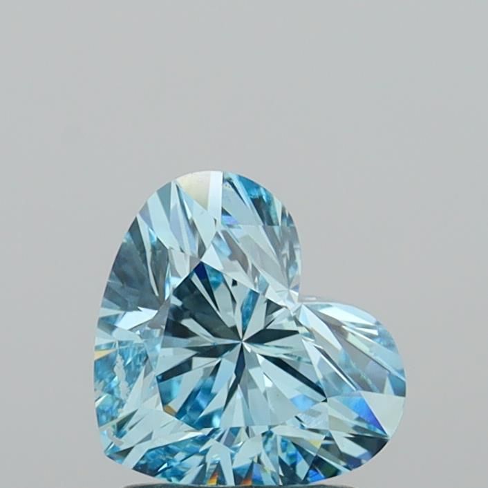 1.47 CT Fancy Vivid Blue HEART